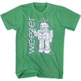 thumbnail image 1 of Weezer Robot Kelly Heather Adult T-Shirt, 1 of 2
