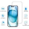 thumbnail image 2 of iPhone 15 Pro Max Screen Protector [3-Pack] + Camera Lens Protector - Case Friendly, Tempered Glass, Easy Install, 2 of 6