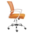 thumbnail image 3 of Modern Home Zuna Ergonomic Mesh Mid Back Office Chair, Orange/White, 3 of 9