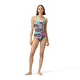 thumbnail image 2 of Speedo Women's Printed Double Cross Back One Piece Swimsuit - Montage Mayhem Multi, Size: 23, 2 of 4