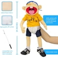thumbnail image 2 of Jeffy Puppet Soft Plush Toy Hand Puppet,Jeffy Plush Toy Cosplay,Jeffy Hat Hand Puppet Game, 2 of 7