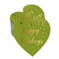 thumbnail image 1 of Inkdotpot Gold Foil Paper Hang Tag Happy Holiday Favor Tag 100 Pieces, 1 of 6