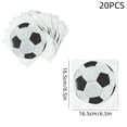 thumbnail image 3 of Fesfesfes 20pcs Soccer Theme Paper Napkins Disposable Football Party Napkins Tissue Soft Absorbent Decorative Tableware for Sport Birthday Party Holiday Celebration, 3 of 6