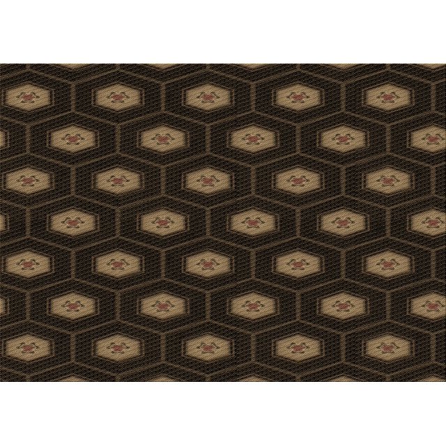 Ahgly Company Tapis d'Intérieur Lavables en Machine Rectangle Transitionnel Rouge Brun, 7' x 9'
