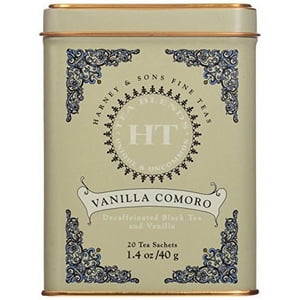 Harney & Sons Thés fins Vanille Comoro Tin - 20ct Sachets (paquet de 3)