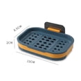 thumbnail image 2 of VogueV Wall-Mounted Suction Cup Soap Dish - Rustproof Bathroom Organizer Blue, 2 of 7