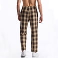 thumbnail image 4 of asjyhkr Mens Pajama Pants Drawstring Elastic Waist Lightweight Lounge Trousers with Pockets, 4 of 5
