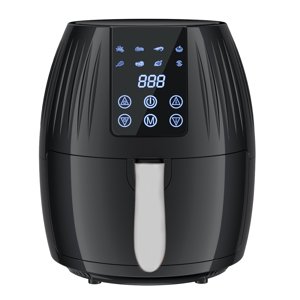 Air Fryer 5.5L Multifunctional Intelligence Household Large Capacity 1300W Big Firepower Timing Touch Screen LCD Electric Air Fryer