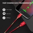 thumbnail image 3 of [2 Pack] Micro USB Cable 4FT, ROFAY USB A Male to Micro USB Sync Charging Android Phone Charger Cable Compatible with PS4, Galaxy S7 Edge/S7/S6,Note 5 4, Black, 3 of 6