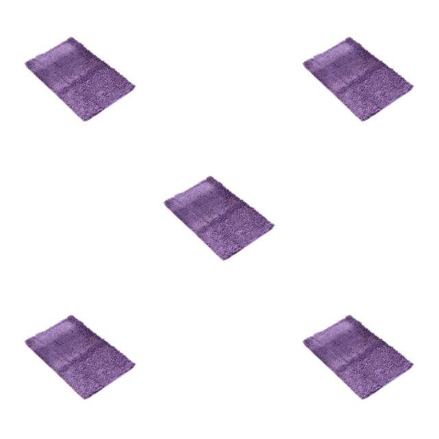 Youkk Polyester Chenille Bath Mat - Strong Water Absorption Exquisite Crafted Soft Texture No Shedding Light Purple 40cm*60cm 5Set