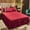 Red#546, variant on Lace Bed Skirt with Ruffled Trim, Full Coverage Dust and Wear Protection, All-Season Soft Polyester Cotton for Queen Mattress