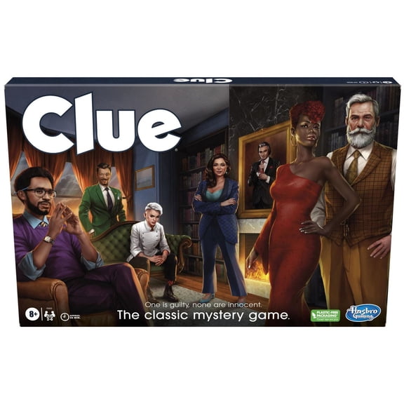 Clue, jeu de plateau pour enfants, jeu Clue revisité, pour 2 à 6 joueurs, jeu d'enquête, jeu de détective, jeu familial pour enfants et adultes