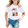 thumbnail image 1 of FhsagQ The 7th Of July Enfants Filles Mignon Imprimé Graphique Col Rond Manches Courtes Tee Été Décontracté T-Shirt Filles Printemps The 7th Of July T-Shirts Taille 12-14 Printemps Blanc 5-6 Ans, 1 of 4