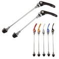thumbnail image 3 of Aluminum Alloy & Iron Mountain Bike Quick Release Skewers Set - 108mm Front and 151mm Rear, Gold Color, Lightweight 85g, Includes 1 Front and 1 Rear Skewer for Secure Wheel Attachment, 3 of 6