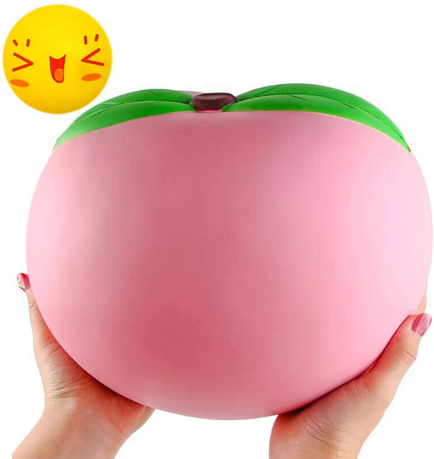 10 inch Jumbo Squishies, Large Peach Squishies, Birthday Gift for Kids, Giant Slow Rising Simulation Cute Fruit Squeeze Toy for Collection, Decorative Props, Stress Relief