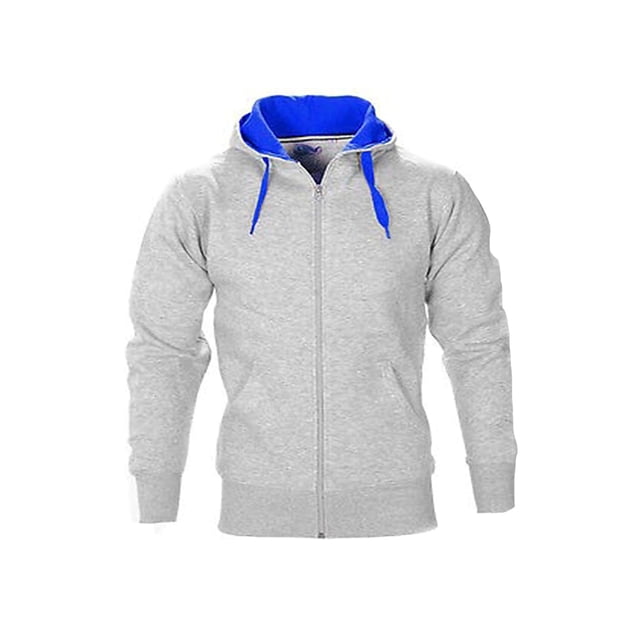 UKAP Mens Hoodies Long Sleeve Tracksuit Set Color Block Sweatsuit Athletic Gym Jogger Sets Style-H 2XL