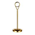 thumbnail image 2 of Stainless Table Number Holder Sign Holder stainless steel with Photo Stand for Hotel Golden 15cm, 2 of 9
