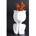 thumbnail image 3 of koolsoo Sculpture de Résion Humanoïde Pot de Fleurs Intérieur Pot Bonsaï Ornements de Bureau Blanc_a, 3 of 7