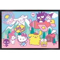 thumbnail image 1 of Hello Kitty and Friends - Happiness Overload Wall Poster, 14.725" x 22.375" Framed, 1 of 4