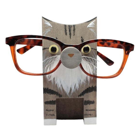 Ornement de Bureau Titre de Produit Mignon Porte-Lunettes en Bois Animal Sculpture Présentoir de Lunettes de Soleil pour Décoration de la Maison et Organisation de Bureau Support de Lunettes Animal Présentoir Bureau en Bois