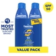 thumbnail image 1 of Coppertone Sport Sunscreen Spray SPF 50 Duo Pack, Sweat and Water Resistant, 2 x 215mL, 1 of 7