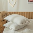 thumbnail image 1 of Move Over White Tassel Pillowcases King with Button Closure, Boho Tassel Pillow Cover Set of 2, 100% Washed Microfiber, 2 Pack, 1 of 7