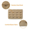 thumbnail image 4 of Women 3 Rows 4 Hooks Underwear Bra Band Extension Strap 3 Pcs Beige, 4 of 5