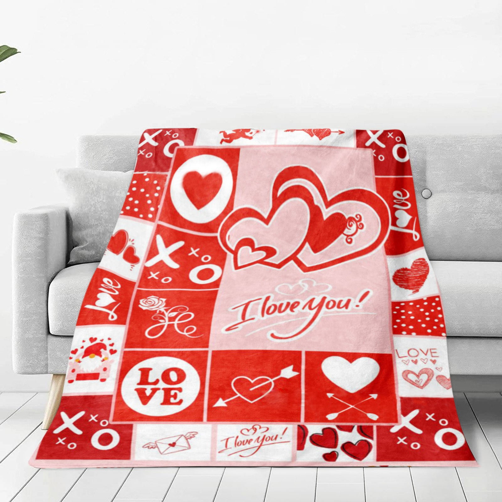Weighted Blanket Clearance! Valentine’S Day Home Furnishing Blanket Flannel Blanket Warm Blanket Decoration Blanket Valentines Day Decorations 1Pc Blanket