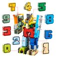 thumbnail image 1 of Assemble Robots Transformation Building Blocks Action Figure Car Model Deform Number Letters Alphabet Math Educational Toys, 1 of 2
