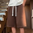 thumbnail image 1 of Styesk Mens Shorts Men's Solid Color Casual Holiday Breathable Shorts Pockets Pants, 1 of 5