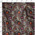 thumbnail image 3 of Soimoi Yellow polyester Crepe Fabric Wild Animal Skin Fabric Prints by Yard 52 Inch Wide, 3 of 6