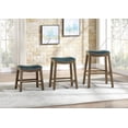 thumbnail image 3 of Topline Home Furnishings Pub Height Stool, Faux Leather, 3 of 5