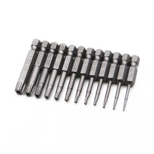 14 Inch Hex Heads Drill Bit Set Steel Screwdriver Bits 50MM Long Compatible with Power Drills Impact Drivers