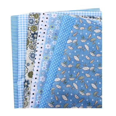 DPTALR 7PCS Cotton Craft Fabric Bundle Patchwork Squares Quilting Sewing Patchwork DIY