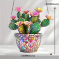 thumbnail image 3 of Cactus Flower Acrylic Hanging Decoration 2D Flat Acrylic With Chain Hanging Pendant, 3 of 6
