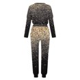 thumbnail image 5 of Ventes de Liquidation Tenues tumgatte pour Femmes Tenues Décontractées Grande Taille Tenues d'Automne pour Femmes Ensemble de Détente Mode Imprimé Manches Longues Col Rond Pull Hauts et Pantalons Ensemble Deux Pièces pour Femmes, 5 of 5