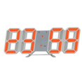 thumbnail image 2 of Fridja Liquidation d'Été Réveil Numérique à DEL, Horloge Murale pour Adolescents, Mode Nuit Réglable Horloge Électronique de Table Horloge Murale pour Salon, Chambre et Bureau, 9,3 Pouces X 3,3 Pouces, Orange, 2 of 5