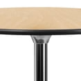 thumbnail image 3 of 24'' Round Wood Cocktail Table with 30'' and 42'' Columns, 3 of 9