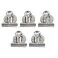 thumbnail image 1 of LOVEVER 5 Pcs Clips Magnétiques Ronds en Acier Inoxydable Plaqué Nickel Ensemble de Fixation Magnétique Puissant (Argent), 1 of 8