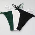 thumbnail image 4 of B91xZ Strings pour Femmes Confort Frais Culotte en Coton sous-Vêtements, L Noir, 4 of 4