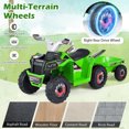 thumbnail image 2 of Gymax Kids Electric ATV Car 6V Battery-Powered Ride on Toy w/Removable Back Trailer Green, 2 of 7