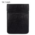 thumbnail image 3 of Walson Laptop Cover Waterproof PU Storage Sleeve Bag Notebook Computer Cover Replacement for MacBook, Black, 14.1 inch, 3 of 7