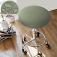 thumbnail image 4 of Czzoypi Round Bar Stool Seat CoversStretch Round Bar Stool Covers Washable Bar Stool Seat Covers (Gray), 4 of 6
