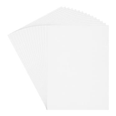 Unique Bargains 30 Sheets White Cardstock 20" x 15", 200gsm/75lb Thick Card Stock Printer Paper for Crafts, Invitations
