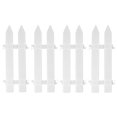 thumbnail image 1 of Christmas Tree Belt White Picket Fenceside Frame 4.6 X 12 Inch Mini Plastic Decorative Fence, 1 of 1