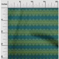 thumbnail image 1 of oneOone Cotton Silk Fabric Floral & Chevron Block Printed Craft Fabric BTY 42 Inch Wide, 1 of 4