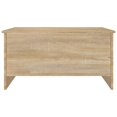 thumbnail image 2 of vidaXL Coffee Table Sonoma Oak 80x55.5x41.5 cm Engineered Wood, 2 of 5