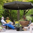 thumbnail image 2 of Outsunny Parasol de Patio Extérieur 8,5 Pi avec Inclinaison et Manivelle pour Terrasse et Jardin, 2 of 10