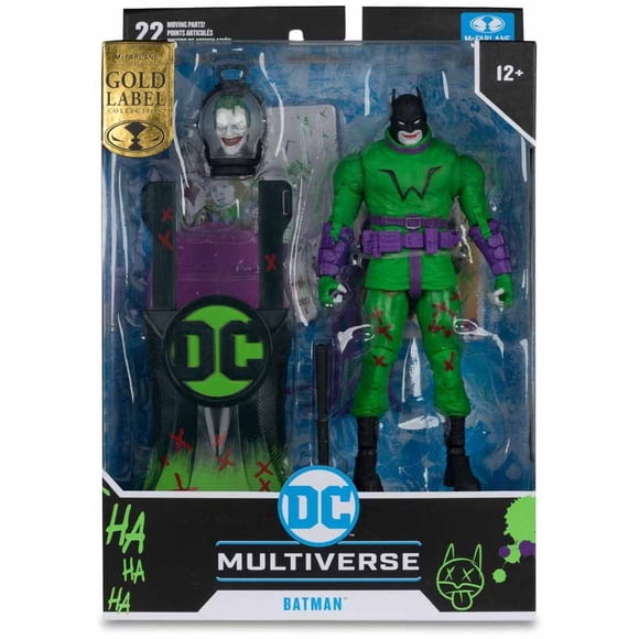 DC Multiverse Last Knight On Earth 7 Inch Action Figure Exclusive - Jokerized Batman Gold Label
