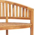 thumbnail image 5 of vidaXL 3 Piece Banana Garden Lounge Set Solid Teak Wood, 5 of 5